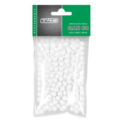 T4E Quick Access Ball – .68 Caliber – White – 100 Rounds In Bag