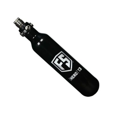 First Strike Carbon Fiber Compressed Air Paintball Tank – First Strike Hero 2 Regulator – 13/4500 – Black