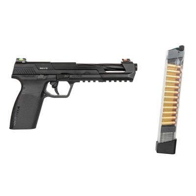 G&G Piranha SL Blowback (Green Gas) Airsoft Pistol - With 2 Magazines - Black