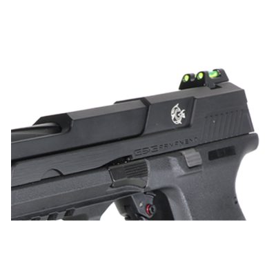 G&G Piranha SL Blowback (Green Gas) Airsoft Pistol - With 2 Magazines - Black