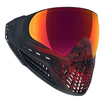 Virtue Ascend Paintball Mask With Thermal Lens - Red Skull LE