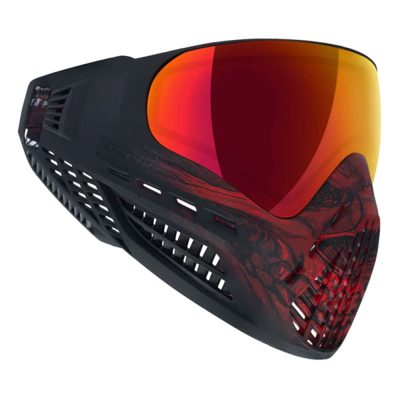 Virtue Ascend Paintball Mask With Thermal Lens - Red Skull LE