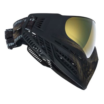 Virtue Ascend Paintball Mask With Thermal Lens - Gold Skull LE