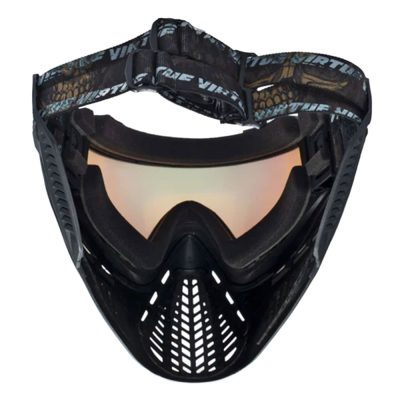 Virtue Ascend Paintball Mask With Thermal Lens - Gold Skull LE