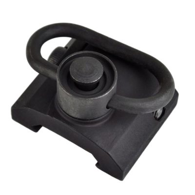 QD Sling Swivel Rail Mount Picatinny Rail Attachment – Black