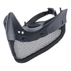 Tippmann Metal Mesh Mask (Cover Bottom Face And Noze) – Fits JT/Tippmann Goggle - Black