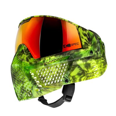 CRBN Zero GRX Paintball Mask With Thermal Lens – Less Coverage – Tie-Dye Gecko