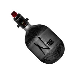 Ninja Lite Carbon Fiber Compressed Air Paintball Tank With Pro V3 Regulator - 50/4500 - Translucent Black