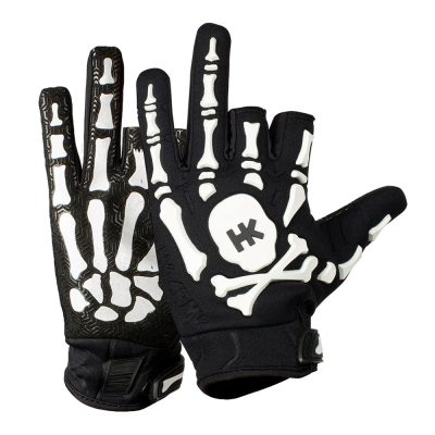 HK Army Bones Paintball Glove Black/White - SMALL