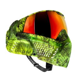 CRBN Zero GRX Paintball Mask With Thermal Lens – Less Coverage – Tie-Dye Gecko