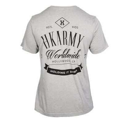 Chandail T-Shirt HK Army - Holding It Down - Grey - XL