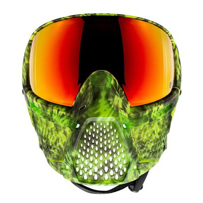 CRBN Zero GRX Paintball Mask With Thermal Lens – Less Coverage – Tie-Dye Gecko