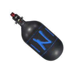 Ninja SL2 Carbon Fiber Compressed Air Paintball Tank With Pro V3 Regulator – 68/4500 – Matt Black/Blue - 2023 Date
