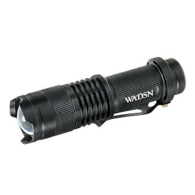 Flashlight Led Mini With Telescopic Zoom - Black