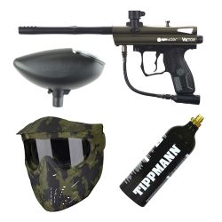 Kingman Spyder Victor Paintball Gun Powerpack Kit - Olive