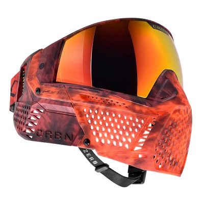 CRBN Zero GRX Paintball Mask With Thermal Lens - Less Coverage - Tie-Dye Lava