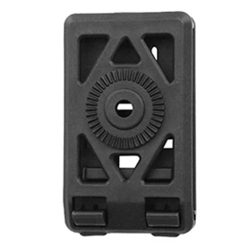 Amomax Rigid Belt Clip Attachment For Pistol Holster And More - Black