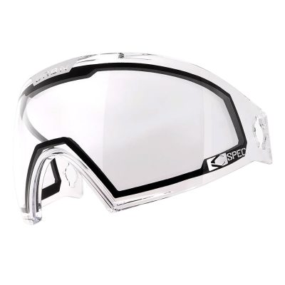 CRBN Zero GRX Paintball Mask With Thermal Lens - Less Coverage - Halftone Silver