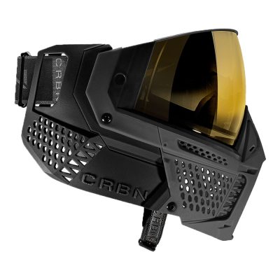 CRBN Zero SLD Paintball Mask With Thermal Lens – Less Coverage – Coal