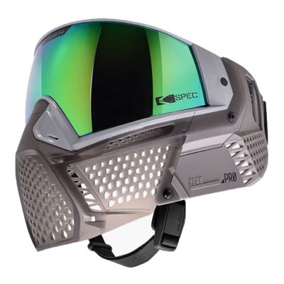 CRBN Zero Pro Paintball Mask With Thermal Lens - Less Coverage - Ghost