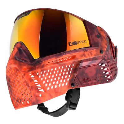 CRBN Zero GRX Paintball Mask With Thermal Lens - Less Coverage - Tie-Dye Lava