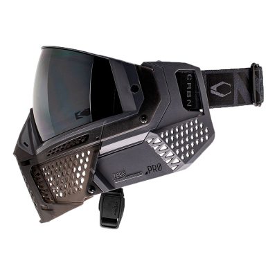 CRBN Zero Pro Paintball Mask With Thermal Lens - Less Coverage - Graphite