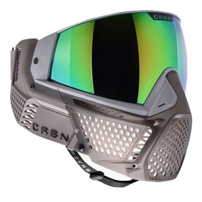 CRBN Zero Pro Paintball Mask With Thermal Lens - Less Coverage - Ghost