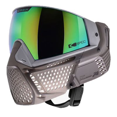 CRBN Zero Pro Paintball Mask With Thermal Lens - Less Coverage - Ghost