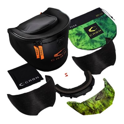 CRBN Zero GRX Paintball Mask With Thermal Lens – Less Coverage – Tie-Dye Gecko