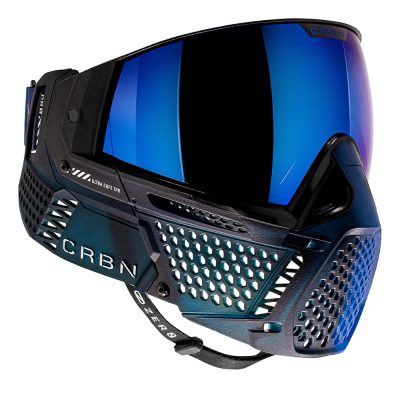 CRBN Zero Pro Paintball Mask With Thermal Lens – Less Coverage – Fade Indigo