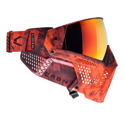 CRBN Zero GRX Paintball Mask With Thermal Lens - Less Coverage - Tie-Dye Lava