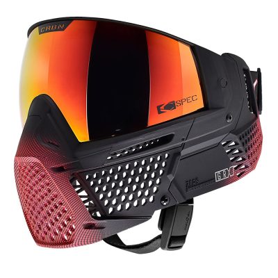 CRBN Zero GRX Paintball Mask With Thermal Lens - Less Coverage - Halftone Pink