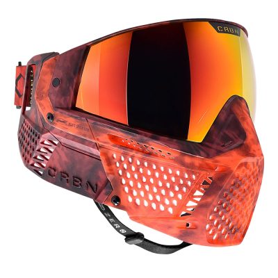 CRBN Zero GRX Paintball Mask With Thermal Lens - Less Coverage - Tie-Dye Lava