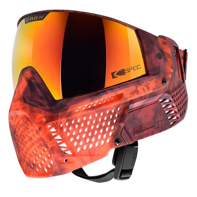 CRBN Zero GRX Paintball Mask With Thermal Lens - Less Coverage - Tie-Dye Lava