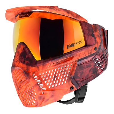 CRBN Zero GRX Paintball Mask With Thermal Lens - Less Coverage - Tie-Dye Lava