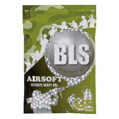 BLS Premium Precision 6mm White Airsoft BBs - Bag Of 1000 Rounds Bio – .43