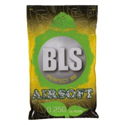 BLS Premium Precision 6mm White Airsoft BBs - Bag Of 1 Kilo Bio – .25