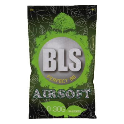 BLS Premium Precision 6mm White Airsoft BBs - Bag Of 1 Kilo Bio – .30