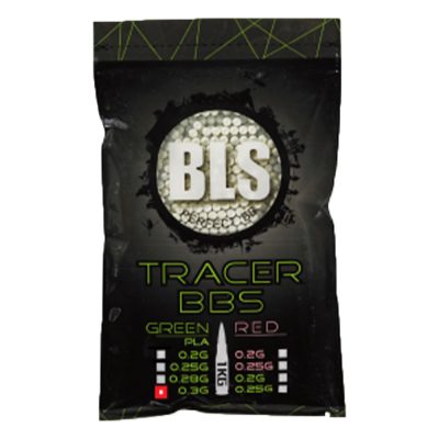 BLS Premium Precision 6mm Green Tracer Airsoft BBs - Bag Of 1 Kilo Bio – .30