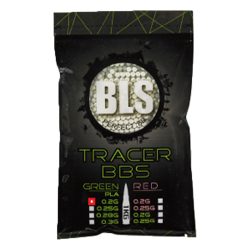 BLS Premium Precision 6mm Green Tracer Airsoft BBs - Bag Of 1 Kilo Bio – .20