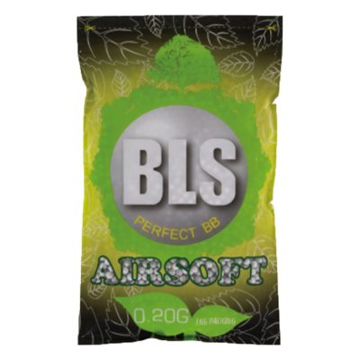 BLS Premium Precision 6mm White Airsoft BBs - Bag Of 1 Kilo Bio – .20