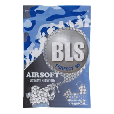 BLS Premium Precision 6mm White Airsoft BBs - Bag Of 1000 Rounds Bio – .36