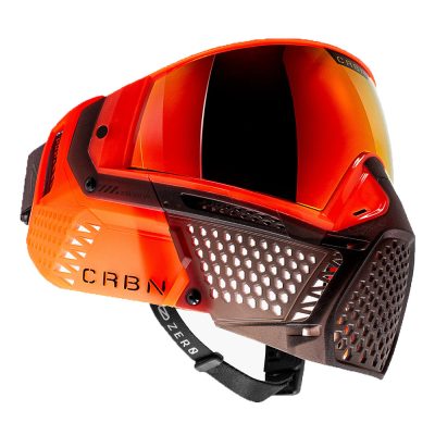 CRBN Zero Pro Paintball Mask With Thermal Lens – Less Coverage – Blaze