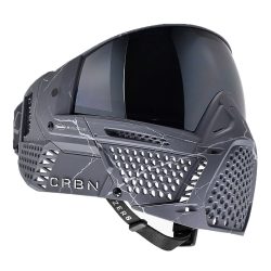 CRBN Zero GRX Paintball Mask With Thermal Lens – Less Coverage – Fracture Silver