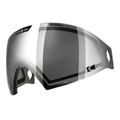 CRBN Zero GRX Paintball Mask With Thermal Lens – Less Coverage – Fracture Silver