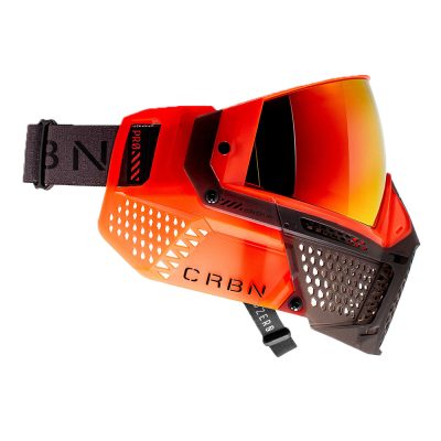 CRBN Zero Pro Paintball Mask With Thermal Lens – Less Coverage – Blaze