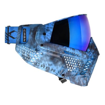 CRBN Zero GRX Paintball Mask With Thermal Lens – Less Coverage – Tie-Dye Lagoon