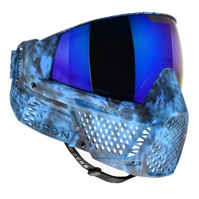 CRBN Zero GRX Paintball Mask With Thermal Lens – Less Coverage – Tie-Dye Lagoon