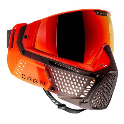 CRBN Zero Pro Paintball Mask With Thermal Lens – Less Coverage – Blaze