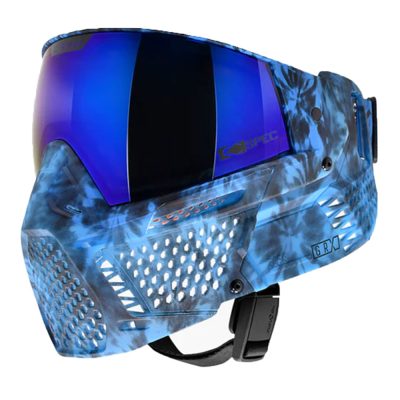 CRBN Zero GRX Paintball Mask With Thermal Lens – Less Coverage – Tie-Dye Lagoon